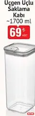 VİP AHMET ÜÇGEN UÇLU SAKLAMA KABI 1700 ML